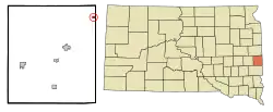 Location in Moody County and the state of South Dakota