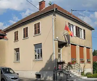 The town hall in Mooslargue