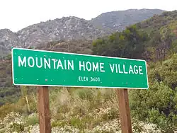 Mountain Home Village sign