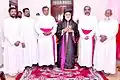 Rev. Fr. Jose Chamakalayil with other curia members