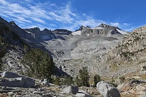 Mount Lyell, the highest mountain of Yosemite