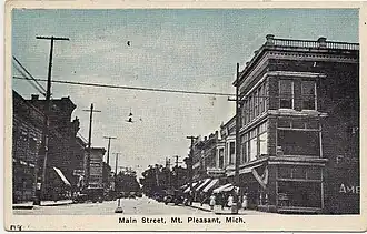 Main Street, looking south, c. 1923