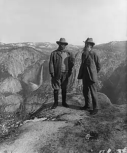 Image 3Theodore Roosevelt and John Muir on Glacier Point in Yosemite National Park (from Conservation biology)
