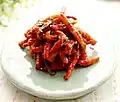 Mu-mallaengi-muchim (seasoned dried radish)