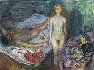 The Death of Marat 1907, 150 x 199 cm, Munch Museum, Oslo