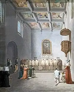 L'intérieur de la chapelle de l'Inquisition, 1822 Musée du Vieux Toulouse