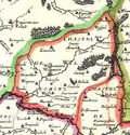 Svėdasai (Swiadosci) marked in Nicolas Sanson map (1665)
