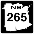 Route 265 marker