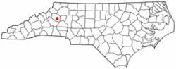 Location within the state of North Carolina