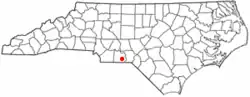 Location of Morven, North Carolina