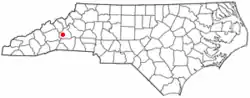 Location in North Carolina