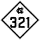 North Carolina Highway 321 marker