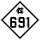 North Carolina Highway 691 marker