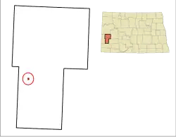 Location of Medora, North Dakota
