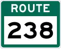 Route 238 marker