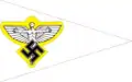 NSFK White vehicle pennant