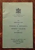 Windsor & Newton's Artists' colours and material, London, 1929