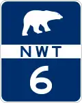 Fort Resolution Highway marker