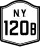 New York State Route 120B marker