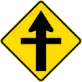 Crossroads with priority (diamond)