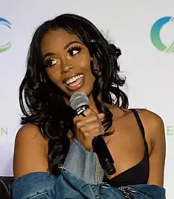 Nafessa Williams at ClexaCon in 2018