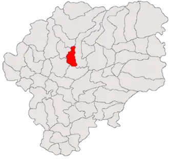 Location in Bistrița-Năsăud County