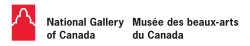 An image of the logo of the National Gallery of Canada, with the art gallery's name in both English and French.