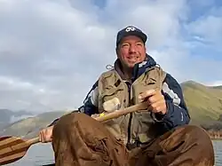 Moore on the Snake River in April 2020