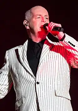 Tennant performing with Pet Shop Boys at Hyde Park in 2019