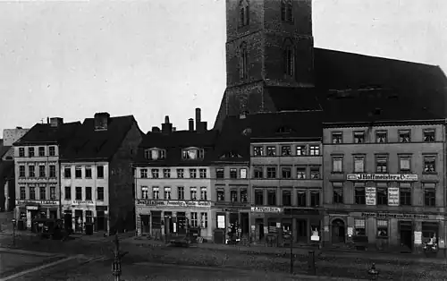 Neuer Markt and St. Mary's Church, ca. 1880