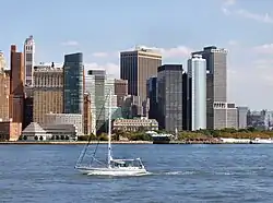 Manhattan, across the bay from Liberty State Park