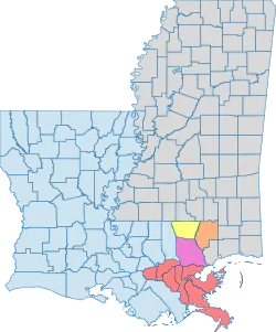 Map of Greater New Orleans