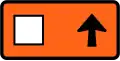 Detour - follow square symbol (straight ahead, right-hand)