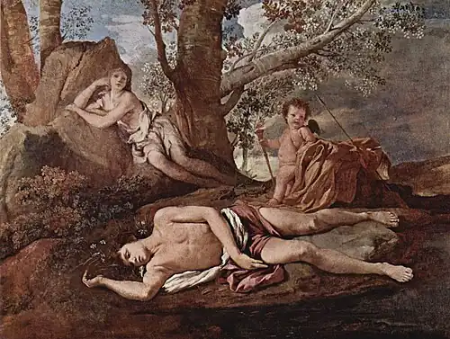 Nicolas Poussin, Écho et Narcisse (ca. 1629–1630)