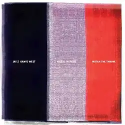 Artwork displaying the French flag for Jay-Z and Kanye West