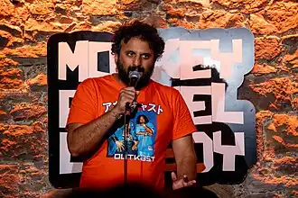 Nish Kumar, comedian, at the 2024 Edinburgh Festival Fringe in Edinburgh, Scotland.