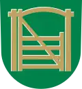 A wooden gate pictured in the coat of arms of Nivala