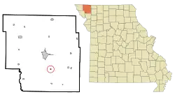 Location of Arkoe, Missouri