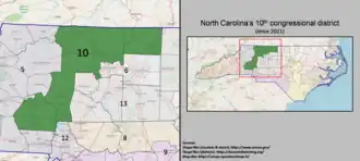 Static map of 2021-3 congressional district
