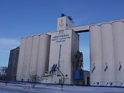 The Northwood grain elevators