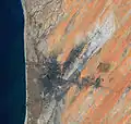 Satellite view of Nouakchott, 2001.