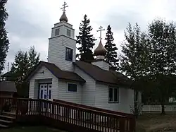 New St. Nicholas Russian Orthodox Church (1962) at Eklutna, in 2009