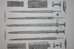 Swords from Nydam Mose, Denmark, 310 AD