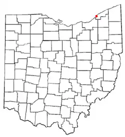 Location of Lakeline, Ohio