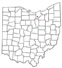 Location in Ohio