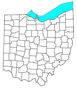 Location of Whipple, Ohio