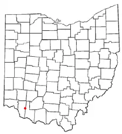 Location of Williamsburg, Ohio