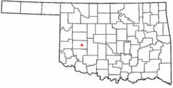 Location in the State of Oklahoma