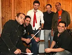 Onirama backstage at Theatro Dasous in 2007