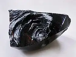 Obsidian, used for making tools and weapons